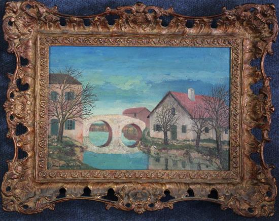 Josselin Bodley (1893-1974) Charente Inferieure, France, 6 x 9in. Provenance: Barry Keene Gallery, Henley-on-Thames